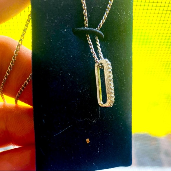 Swarovski pave paperclip necklace - Picture 7 of 13